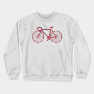 Road Bike Offset Crewneck Sweatshirt